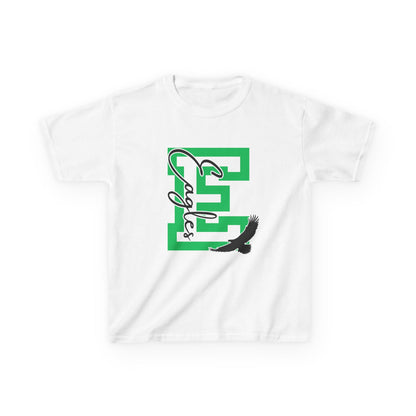 Kids E is for Eagles Monogram Tee