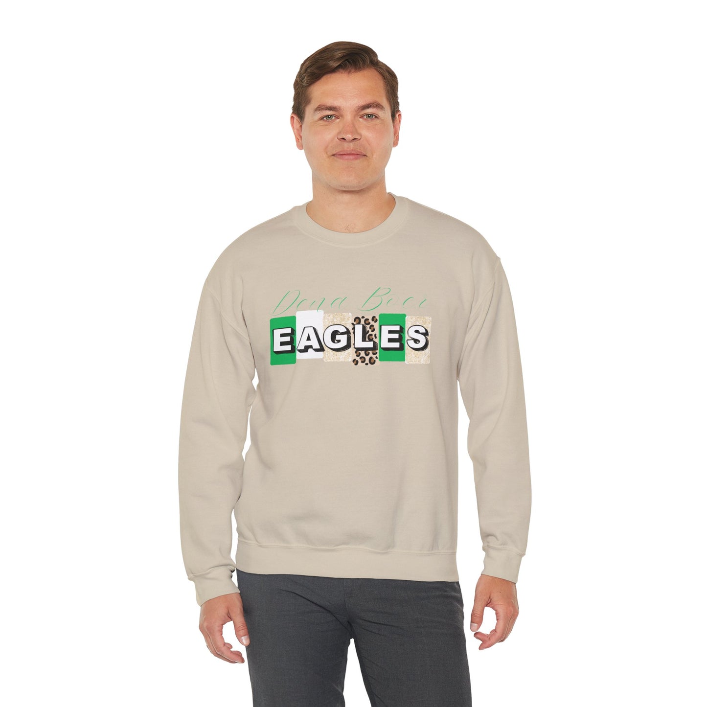 Adult Eagles Patch Crewneck Sweatshirt
