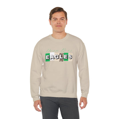 Adult Eagles Patch Crewneck Sweatshirt