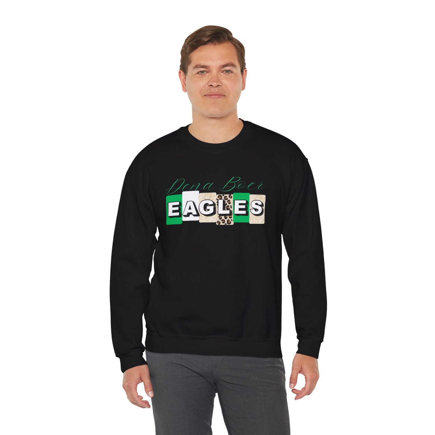 Adult Eagles Patch Crewneck Sweatshirt