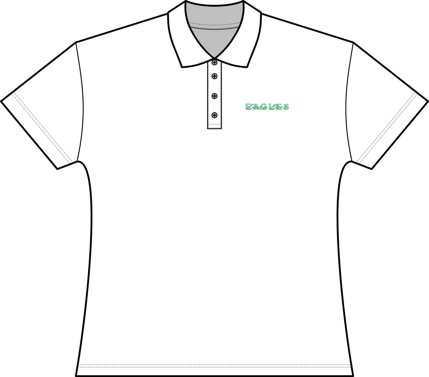Women's Polo Shirt - Minimal Chest Logo Tee