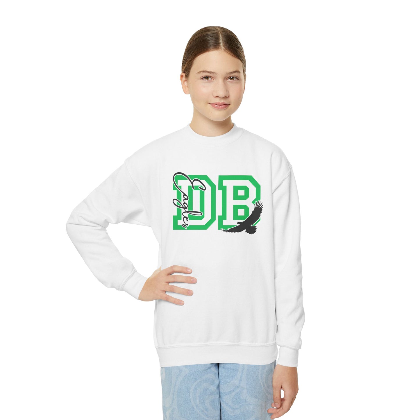 Youth DB Monogram Crewneck Sweatshirt
