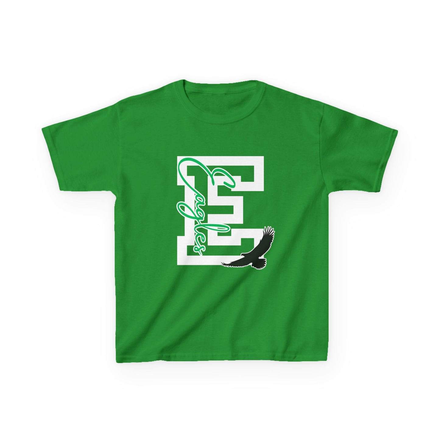 Kids E is for Eagles Monogram Tee