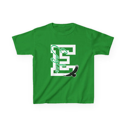 Kids E is for Eagles Monogram Tee