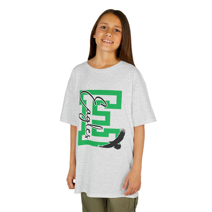 Kids E is for Eagles Monogram Tee