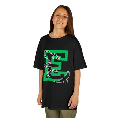 Kids E is for Eagles Monogram Tee