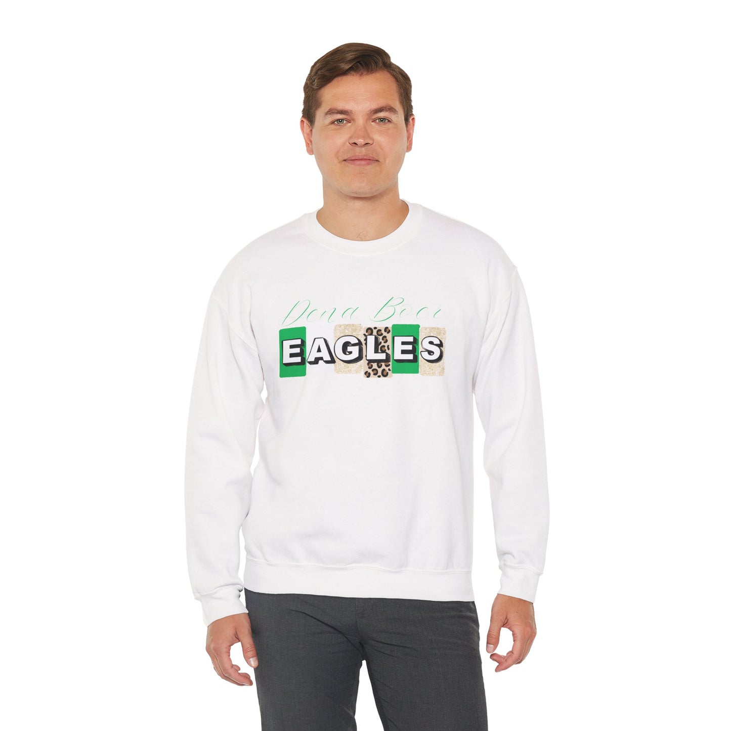 Adult Eagles Patch Crewneck Sweatshirt