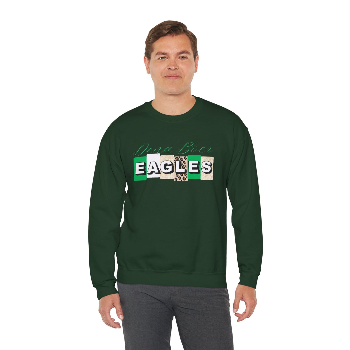 Adult Eagles Patch Crewneck Sweatshirt