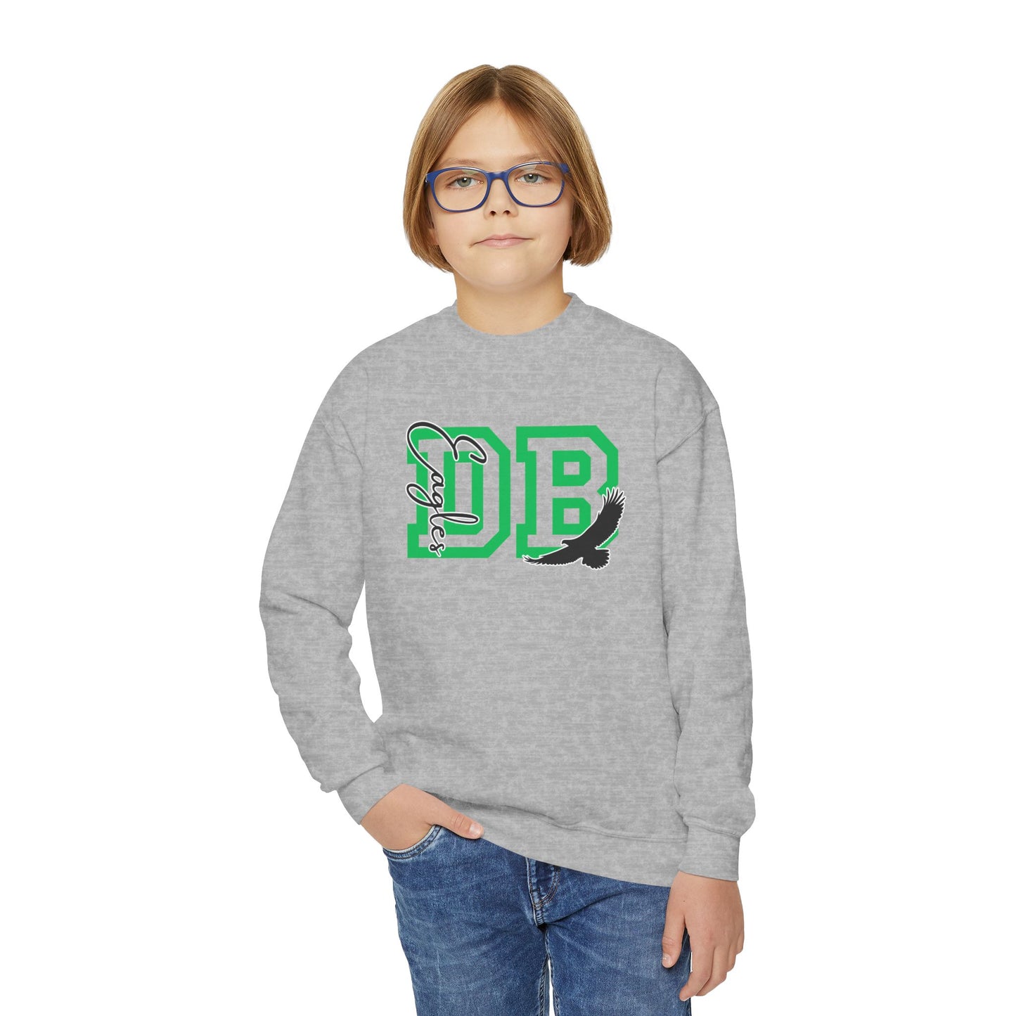 Youth DB Monogram Crewneck Sweatshirt